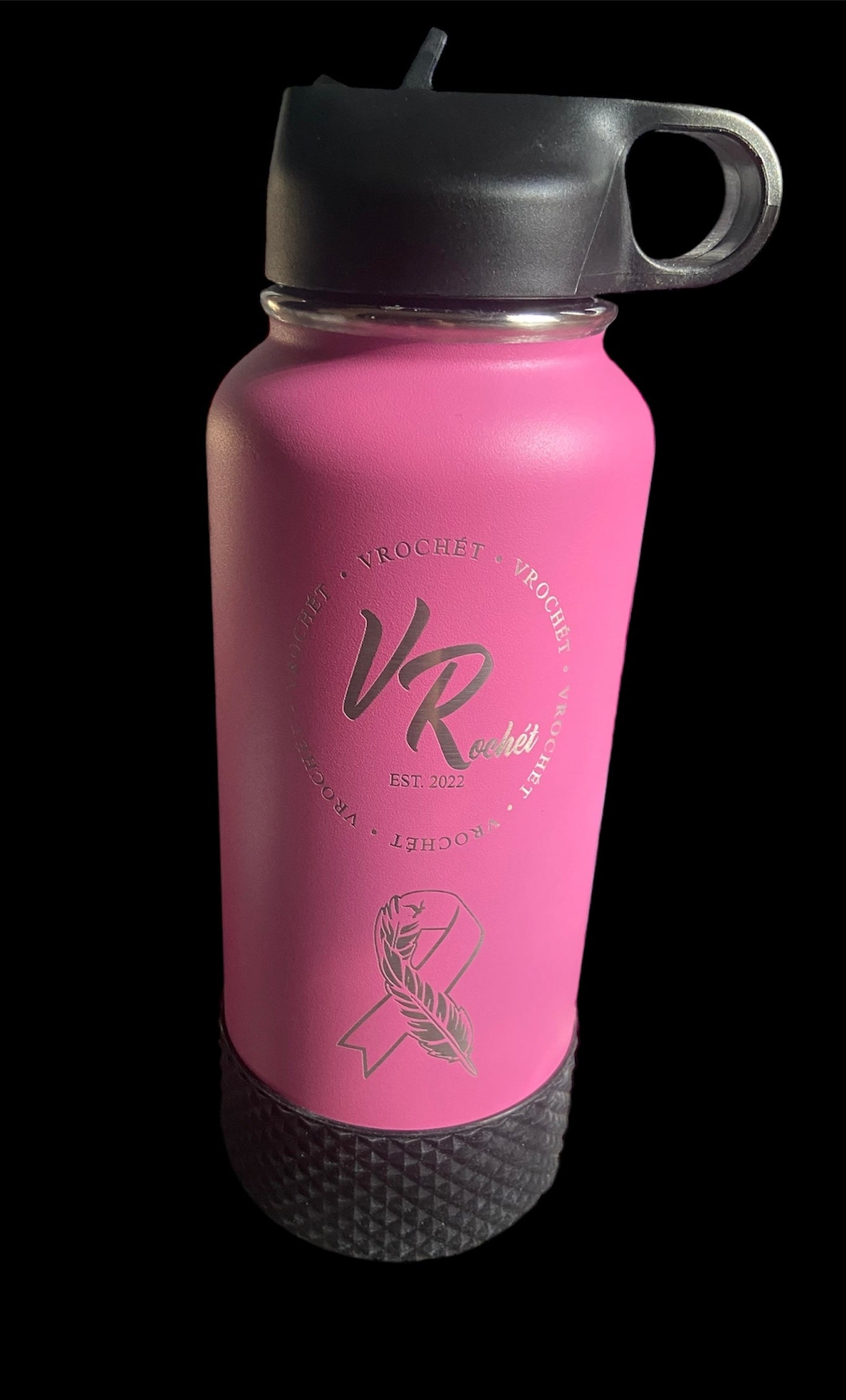 Cancer Awareness-VRochét 32oz. Bottle