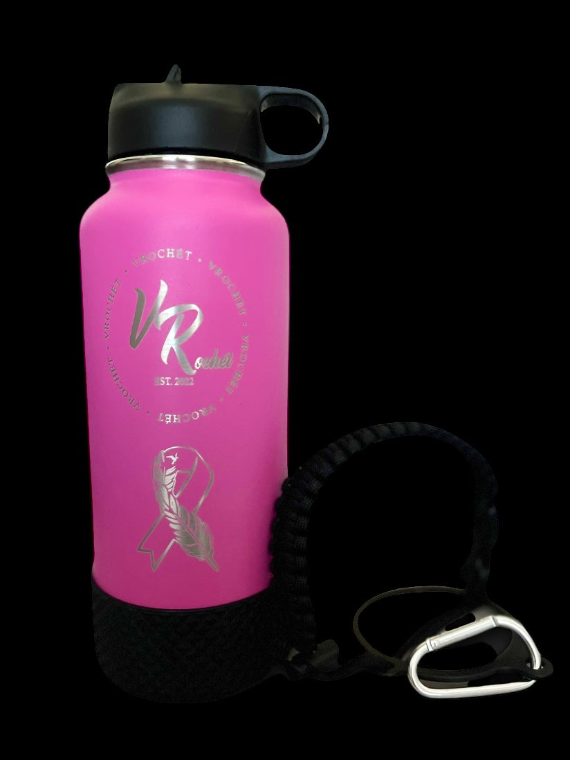 Cancer Awareness-VRochét 32oz. Bottle